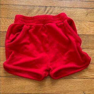 Little Sleepies Red Kids Shorts